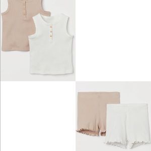 2 sets of tank & shorts